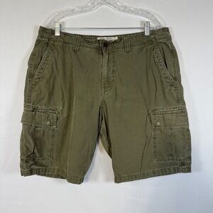 Lucky Brand Cargo Shorts Casual Comfort Olive‎ Green Size 38